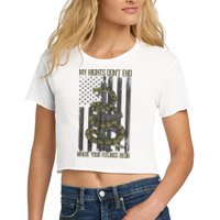 My Rights Don't End Where Your Feelings Begin Crop Top