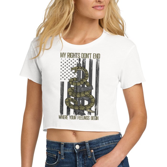 My Rights Don't End Where Your Feelings Begin Crop Top