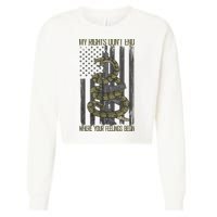 My Rights Don't End Where Your Feelings Begin Cropped Pullover Crew