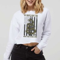 My Rights Don't End Where Your Feelings Begin Cropped Pullover Crew