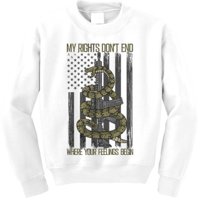 My Rights Don't End Where Your Feelings Begin Kids Sweatshirt