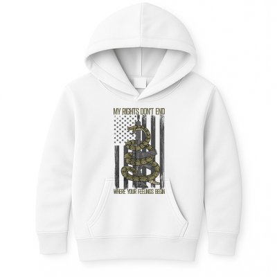 My Rights Don't End Where Your Feelings Begin Kids Hoodie