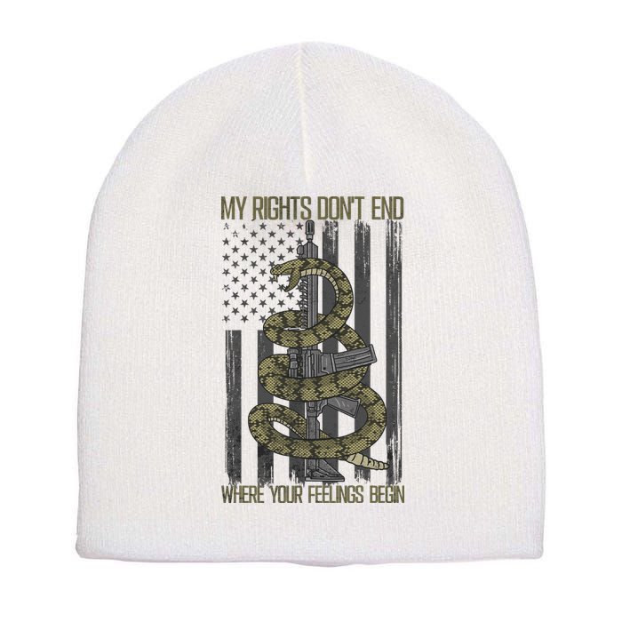 My Rights Don't End Where Your Feelings Begin Short Acrylic Beanie