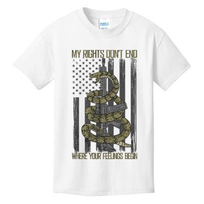 My Rights Don't End Where Your Feelings Begin Kids T-Shirt