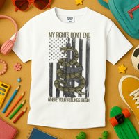 My Rights Don't End Where Your Feelings Begin Kids T-Shirt