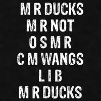 M R Ducks M R Not O S M R C M Wings Duck Lover Funny Duck Ladies PosiCharge Tri-Blend Wicking Tank