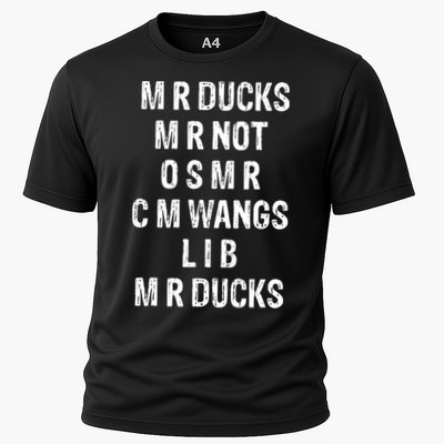 M R Ducks M R Not O S M R C M Wings Duck Lover Funny Duck Performance Shirt