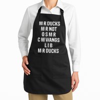 M R Ducks M R Not O S M R C M Wings Duck Lover Funny Duck Apron