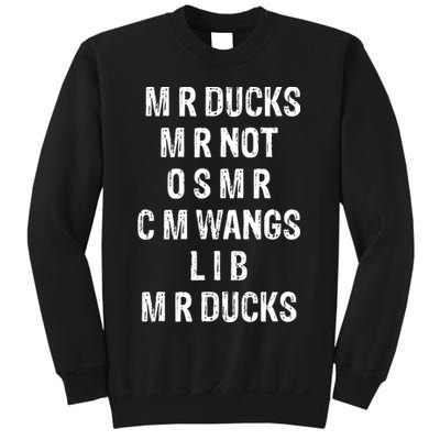 M R Ducks M R Not O S M R C M Wings Duck Lover Funny Duck Sweatshirt