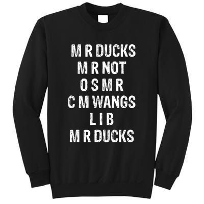 M R Ducks M R Not O S M R C M Wings Duck Lover Funny Duck Sweatshirt