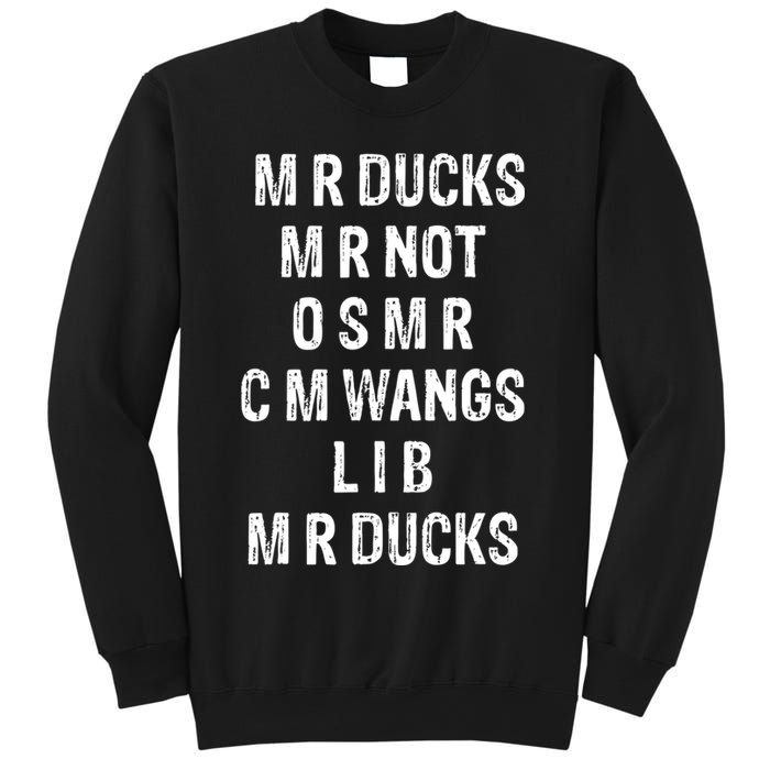 M R Ducks M R Not O S M R C M Wings Duck Lover Funny Duck Sweatshirt