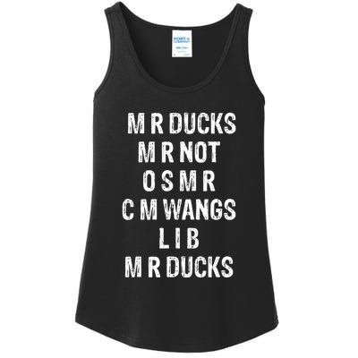 M R Ducks M R Not O S M R C M Wings Duck Lover Funny Duck Ladies Essential Tank