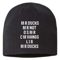 M R Ducks M R Not O S M R C M Wings Duck Lover Funny Duck Sustainable Beanie