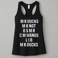 M R Ducks M R Not O S M R C M Wings Duck Lover Funny Duck Womens Tank Top
