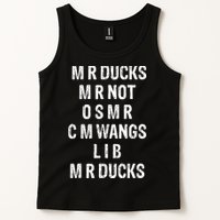 M R Ducks M R Not O S M R C M Wings Duck Lover Funny Duck Tank Top
