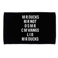 M R Ducks M R Not O S M R C M Wings Duck Lover Funny Duck Microfiber Hand Towel
