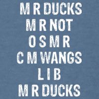 M R Ducks M R Not O S M R C M Wings Duck Lover Funny Duck Garment-Dyed Sweatshirt