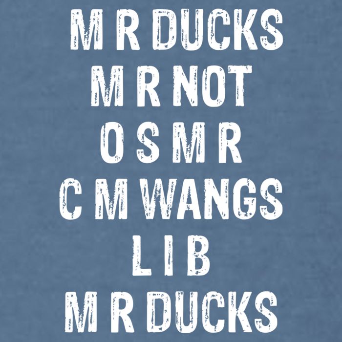 M R Ducks M R Not O S M R C M Wings Duck Lover Funny Duck Garment-Dyed Sweatshirt