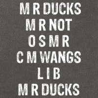 M R Ducks M R Not O S M R C M Wings Duck Lover Funny Duck Cotton Canvas Backpack
