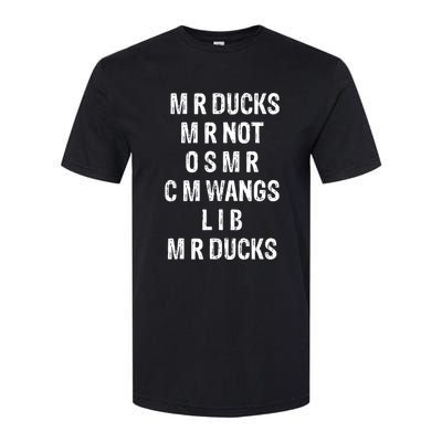 M R Ducks M R Not O S M R C M Wings Duck Lover Funny Duck Softstyle CVC T-Shirt