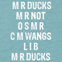 M R Ducks M R Not O S M R C M Wings Duck Lover Funny Duck Sueded Cloud Jersey T-Shirt