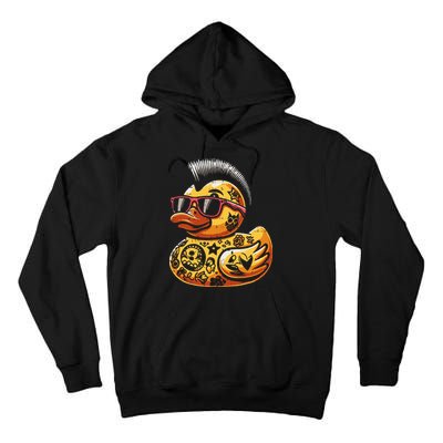 Mohawk Rubber Duck Punk Rock Rocker Tall Hoodie