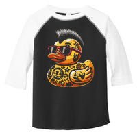 Mohawk Rubber Duck Punk Rock Rocker Toddler Fine Jersey T-Shirt