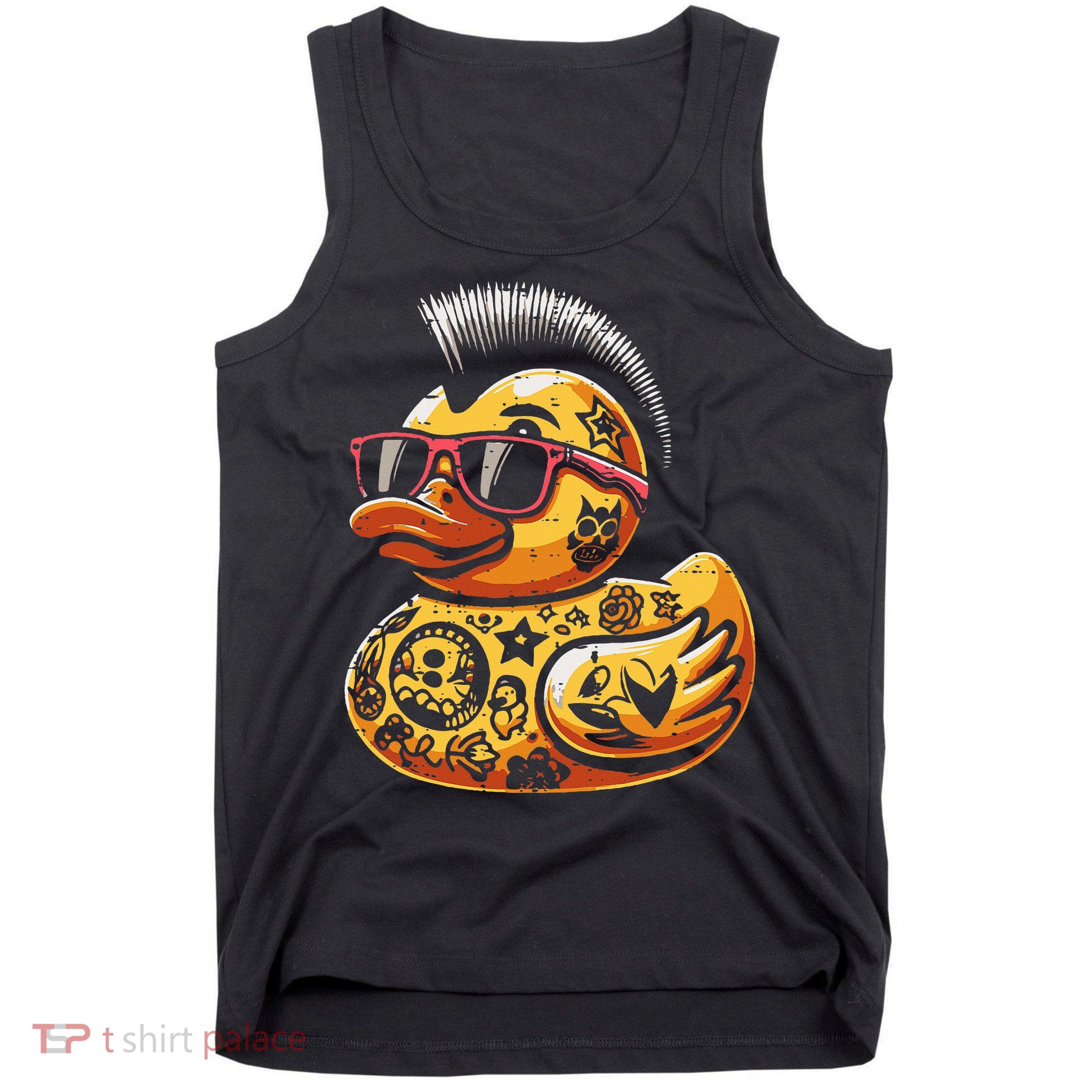 Mohawk Rubber Duck Punk Rock Rocker Tank Top