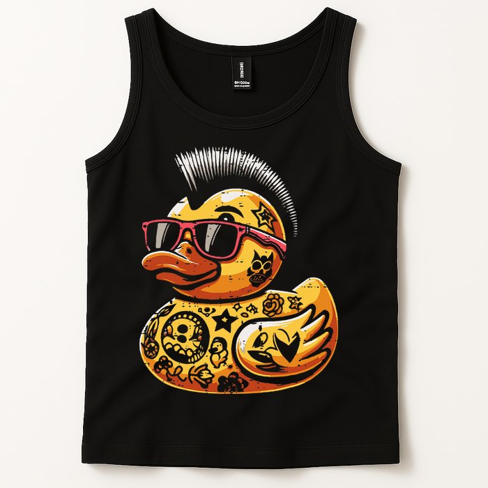 Mohawk Rubber Duck Punk Rock Rocker Tank Top