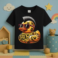 Mohawk Rubber Duck Punk Rock Rocker Toddler T-Shirt
