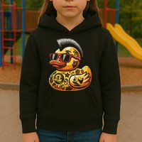 Mohawk Rubber Duck Punk Rock Rocker Kids Hoodie