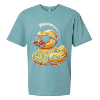 Mohawk Rubber Duck Punk Rock Rocker Sueded Cloud Jersey T-Shirt