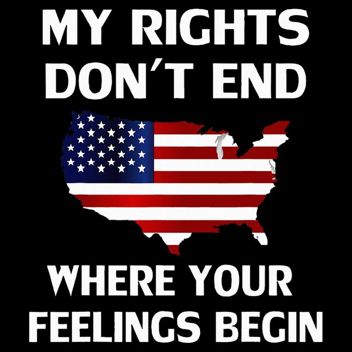 My Rights DonT End Where Your Feelings Begin Mousepad