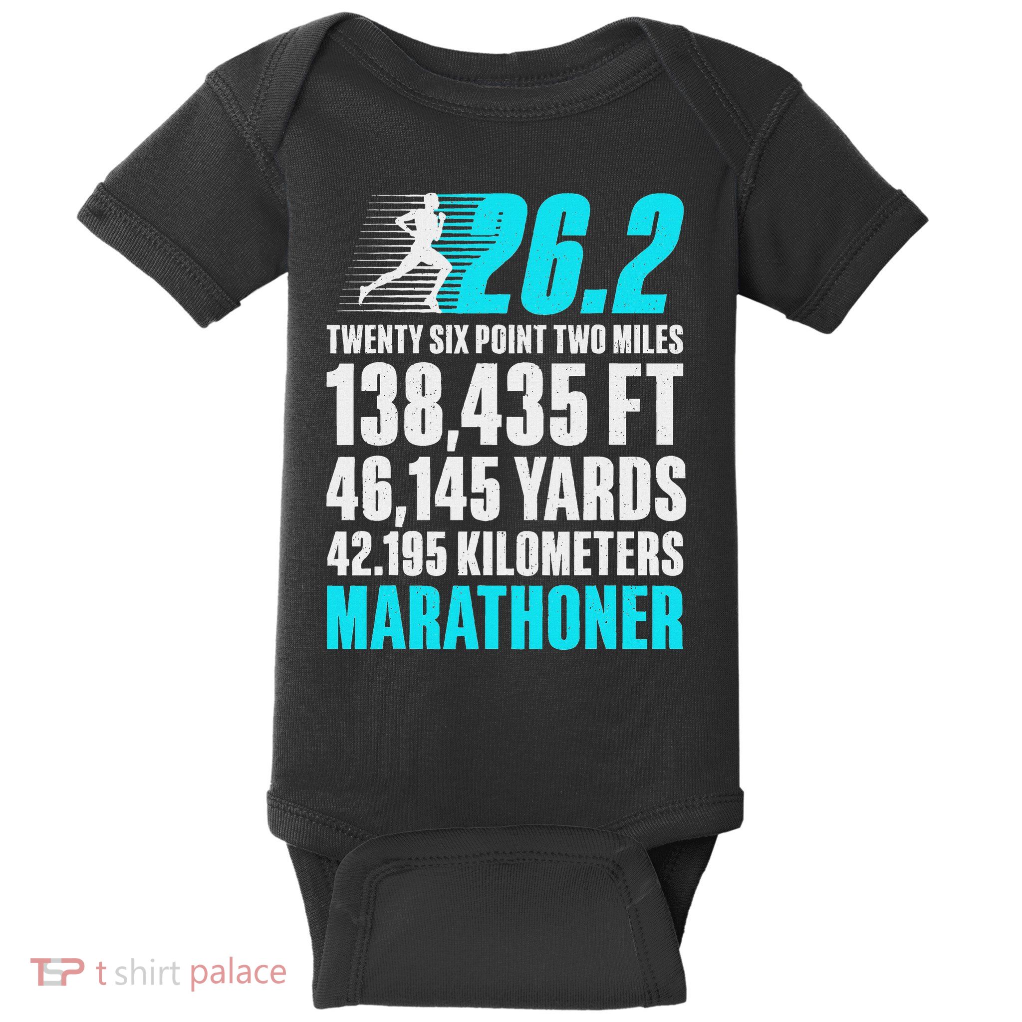 Marathon Running Design For Men Women 26.2 Marathon Runner Baby Bodysuit