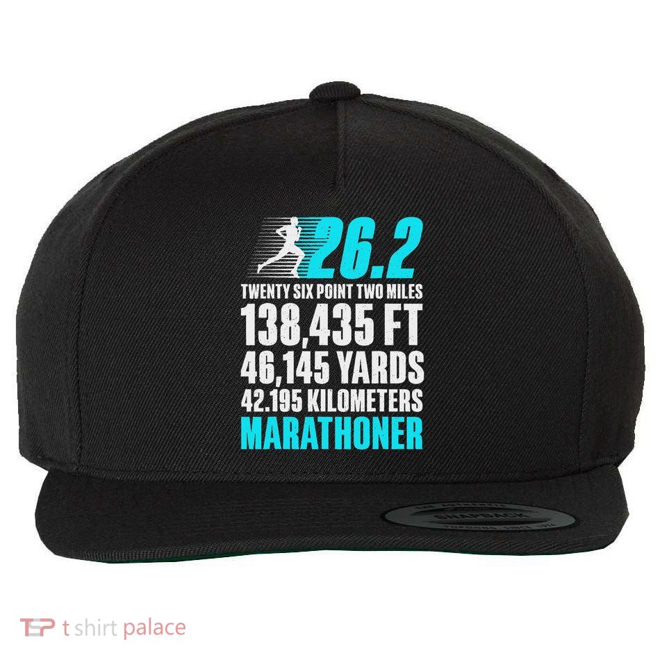 Marathon Running Design For Men Women 26.2 Marathon Runner Wool Snapback Cap