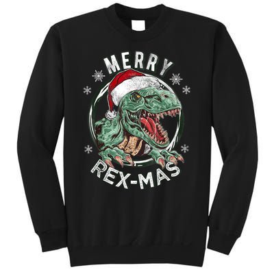 Merry Rexmas Dino Dinosaurus Funny Pajama Christmas Sweatshirt