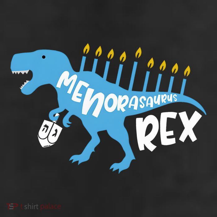 Menorasaurus Rex Dinosaur Hanukkah Jewish 11oz C Handle Ceramic Mug