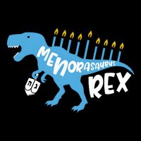 Menorasaurus Rex Dinosaur Hanukkah Jewish Drawstring Bag