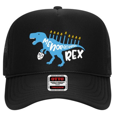 Menorasaurus Rex Dinosaur Hanukkah Jewish Trucker Hat
