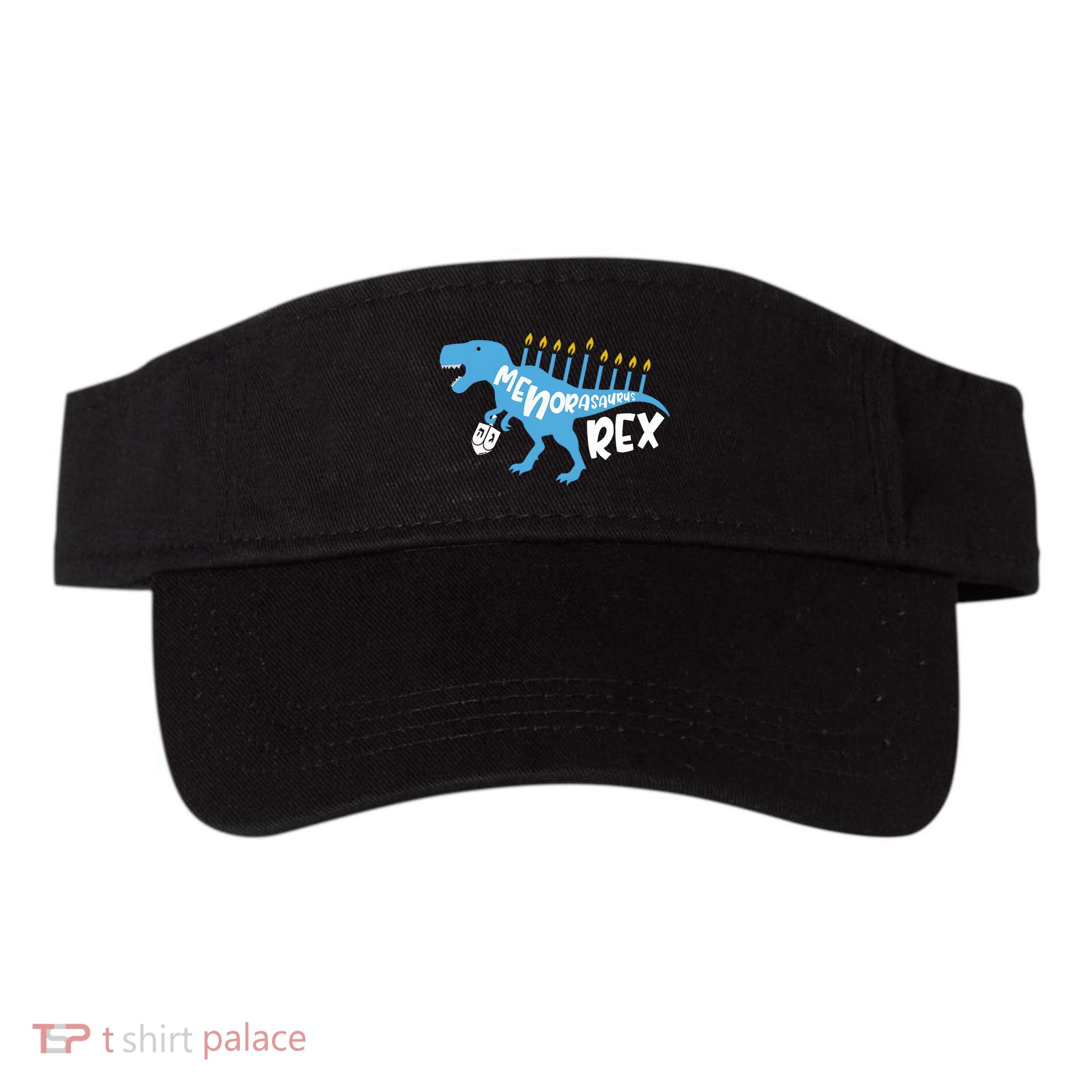 Menorasaurus Rex Dinosaur Hanukkah Jewish Visor