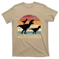 Mamasaurus Rex Dinosaur Pajama Dino Twin Mom With Two T-Shirt