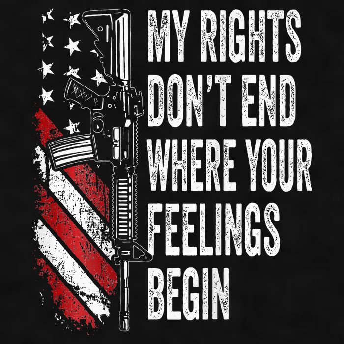 My Rights DonT End Where Your Feelings Begin Ladies PosiCharge Tri-Blend Wicking Tank