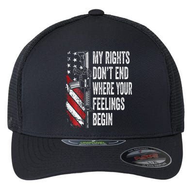 My Rights DonT End Where Your Feelings Begin Flexfit Unipanel Trucker Cap