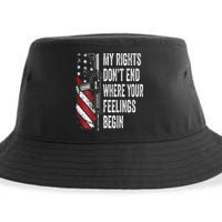 My Rights DonT End Where Your Feelings Begin Sustainable Bucket Hat