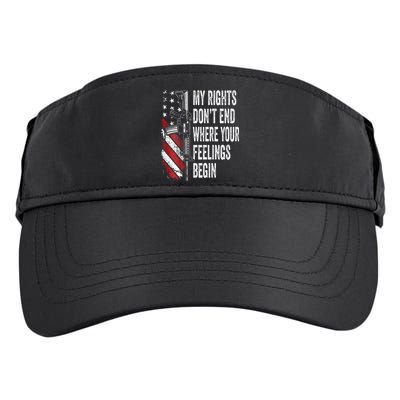 My Rights DonT End Where Your Feelings Begin Adult Drive Performance Visor