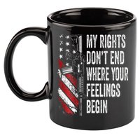 My Rights DonT End Where Your Feelings Begin 11oz C Handle Ceramic Mug