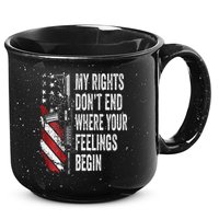 My Rights DonT End Where Your Feelings Begin 15oz Campfire Ceramic Mug
