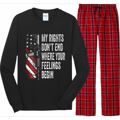 My Rights DonT End Where Your Feelings Begin Long Sleeve Pajama Set