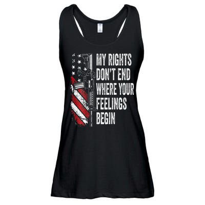 My Rights DonT End Where Your Feelings Begin Ladies Essential Flowy Tank