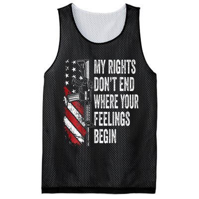 My Rights DonT End Where Your Feelings Begin Mesh Reversible Basketball Jersey Tank